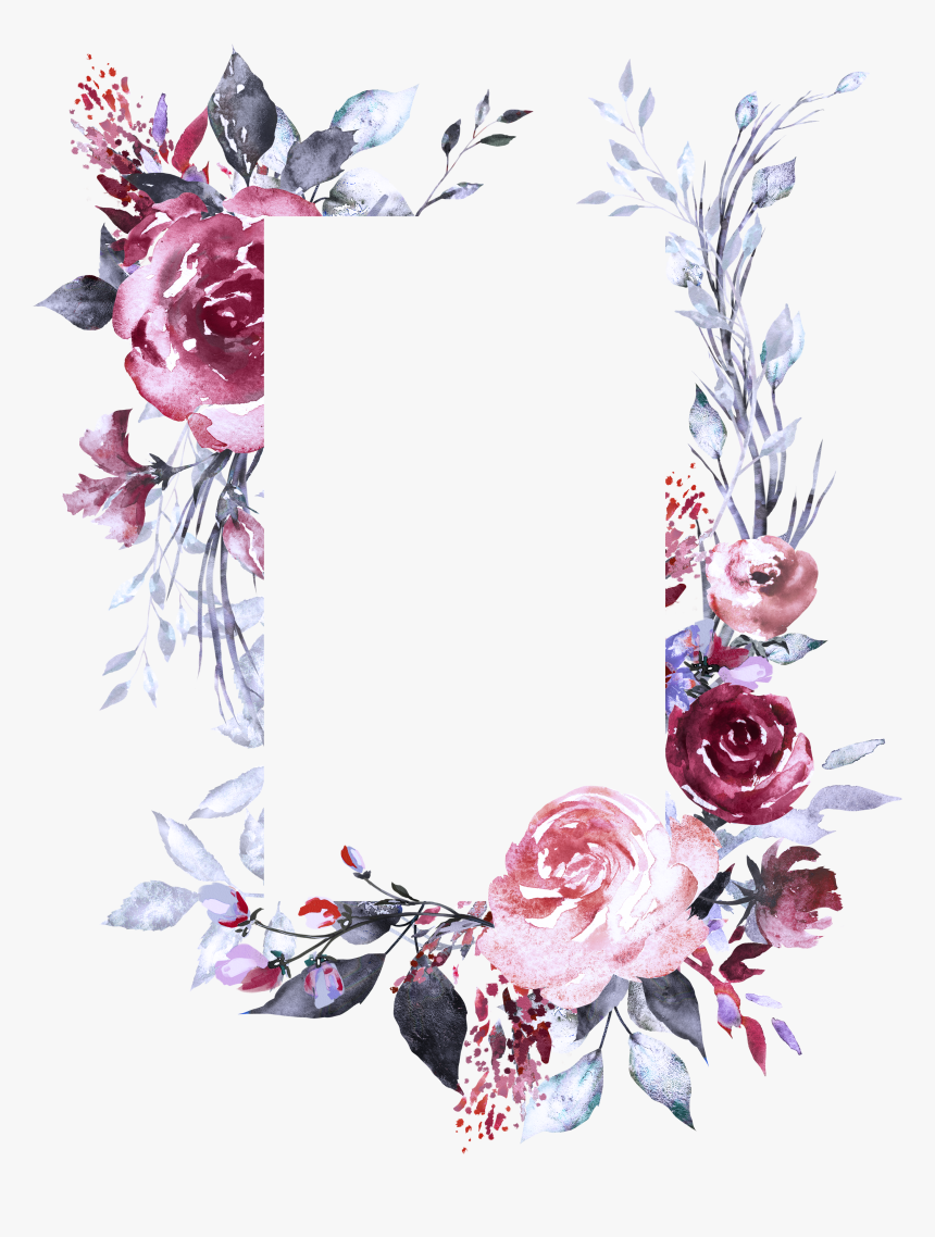 Detail Transparent Flower Frame Nomer 26