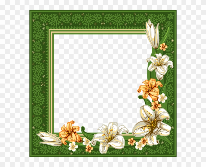 Detail Transparent Flower Frame Nomer 36