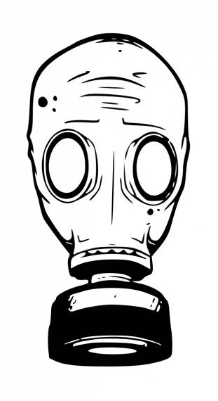 Detail Transparent Gas Mask Nomer 18