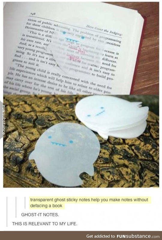 Detail Transparent Ghost Sticky Notes Nomer 10