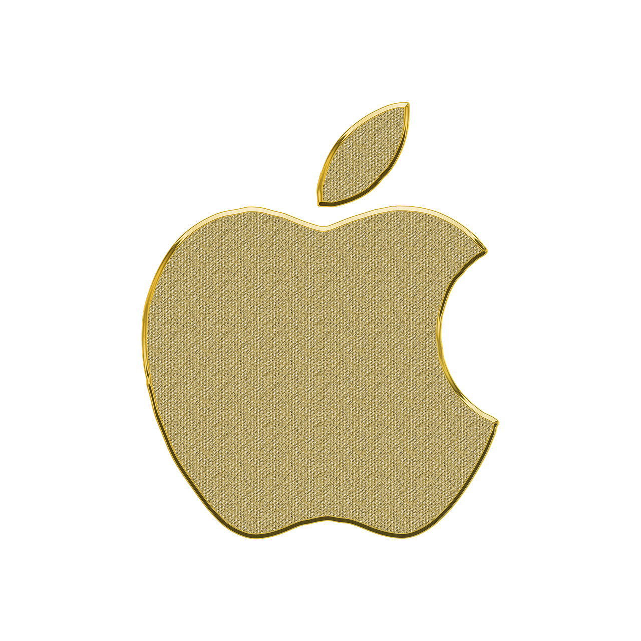 Detail Transparent Gold Apple Logo Nomer 6