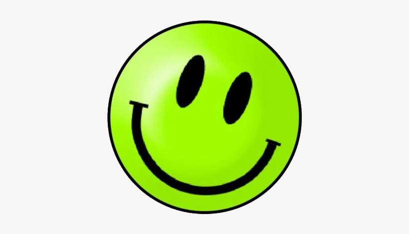 Detail Transparent Green Smiley Face Nomer 18