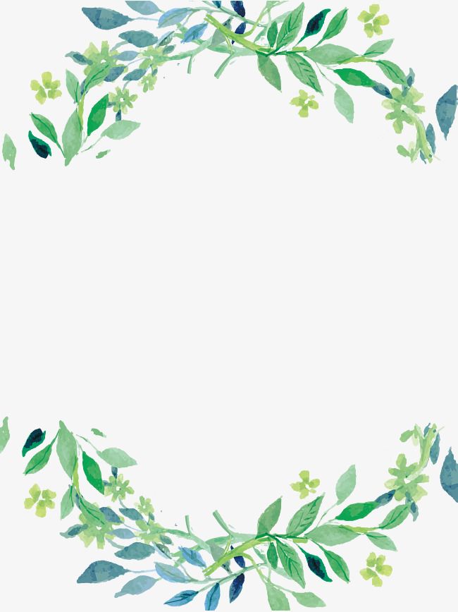 Detail Transparent Greenery Border Nomer 11