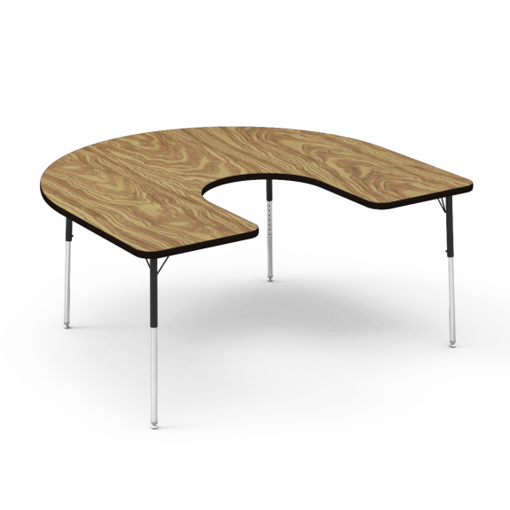 Detail Transparent Horseshoe Table Nomer 2
