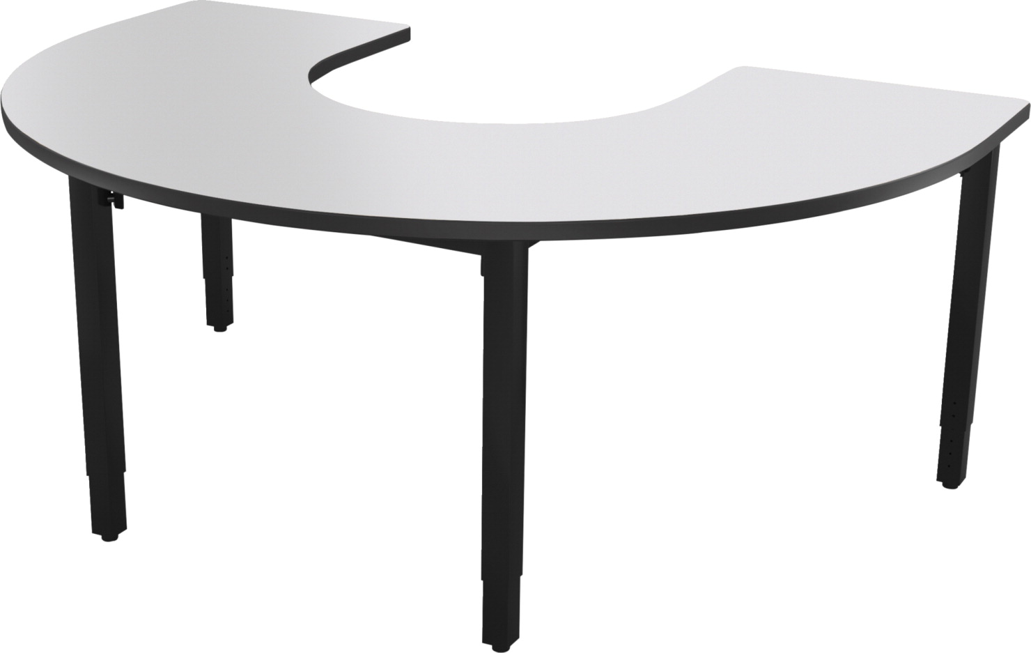Detail Transparent Horseshoe Table Nomer 11