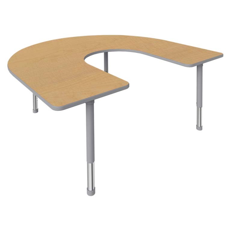 Detail Transparent Horseshoe Table Nomer 20