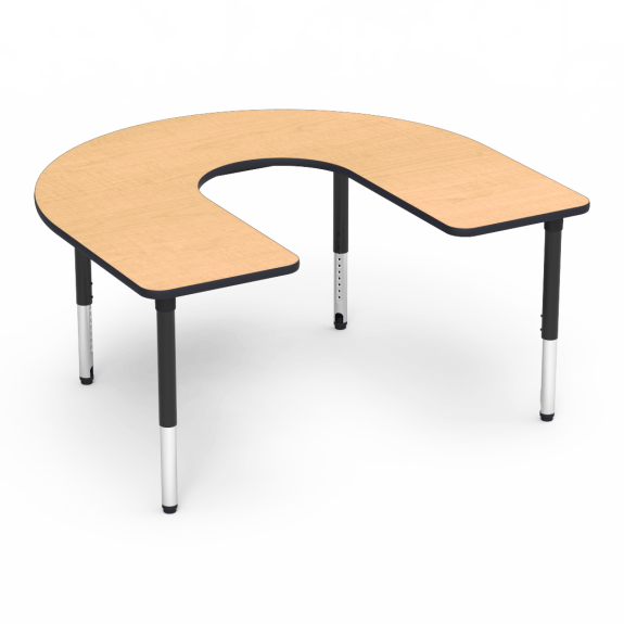 Detail Transparent Horseshoe Table Nomer 3