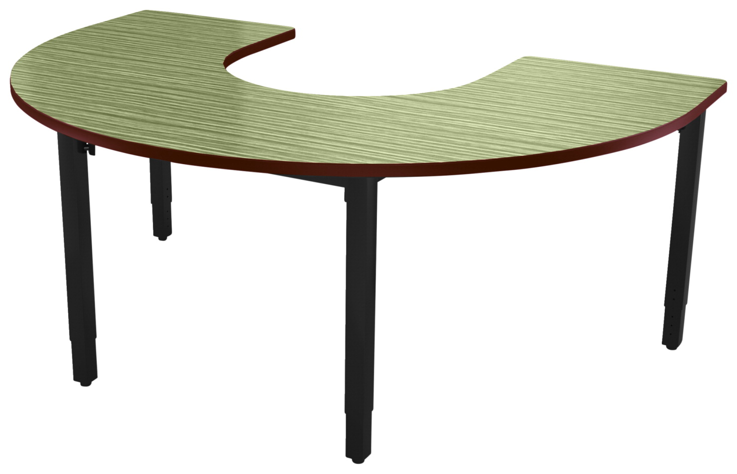 Detail Transparent Horseshoe Table Nomer 22