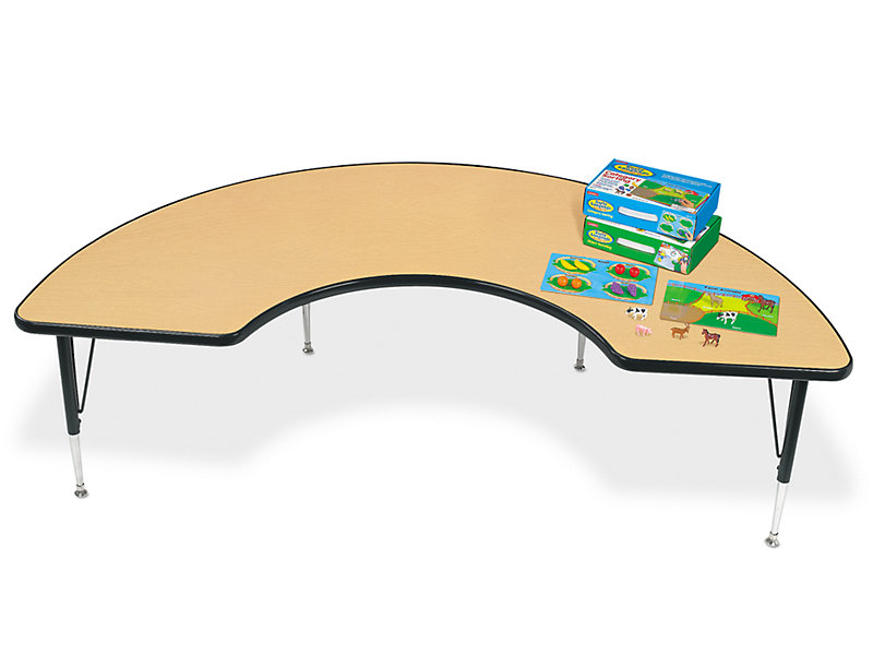 Detail Transparent Horseshoe Table Nomer 29