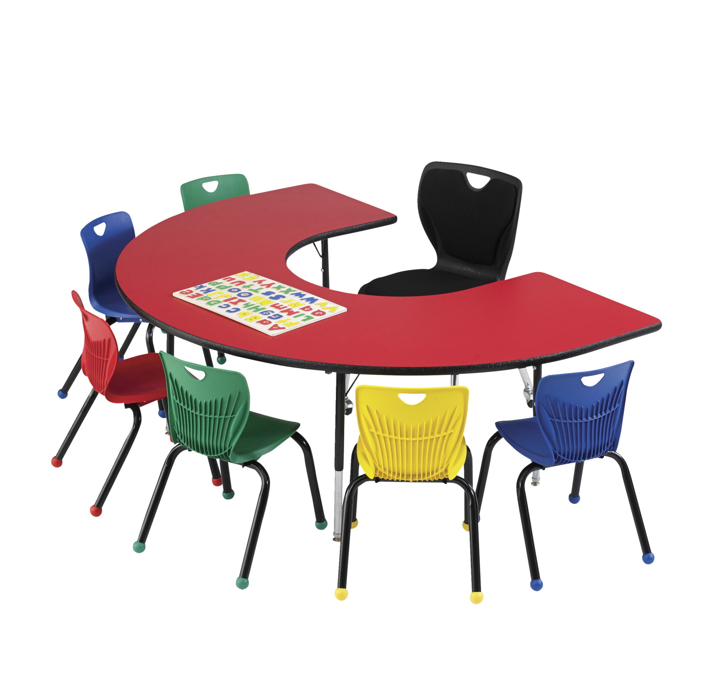 Detail Transparent Horseshoe Table Nomer 5