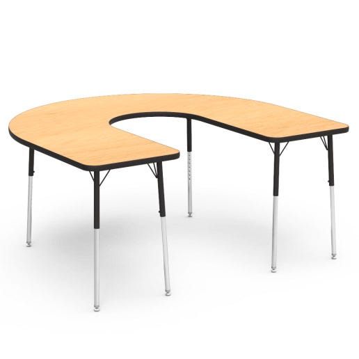 Detail Transparent Horseshoe Table Nomer 6
