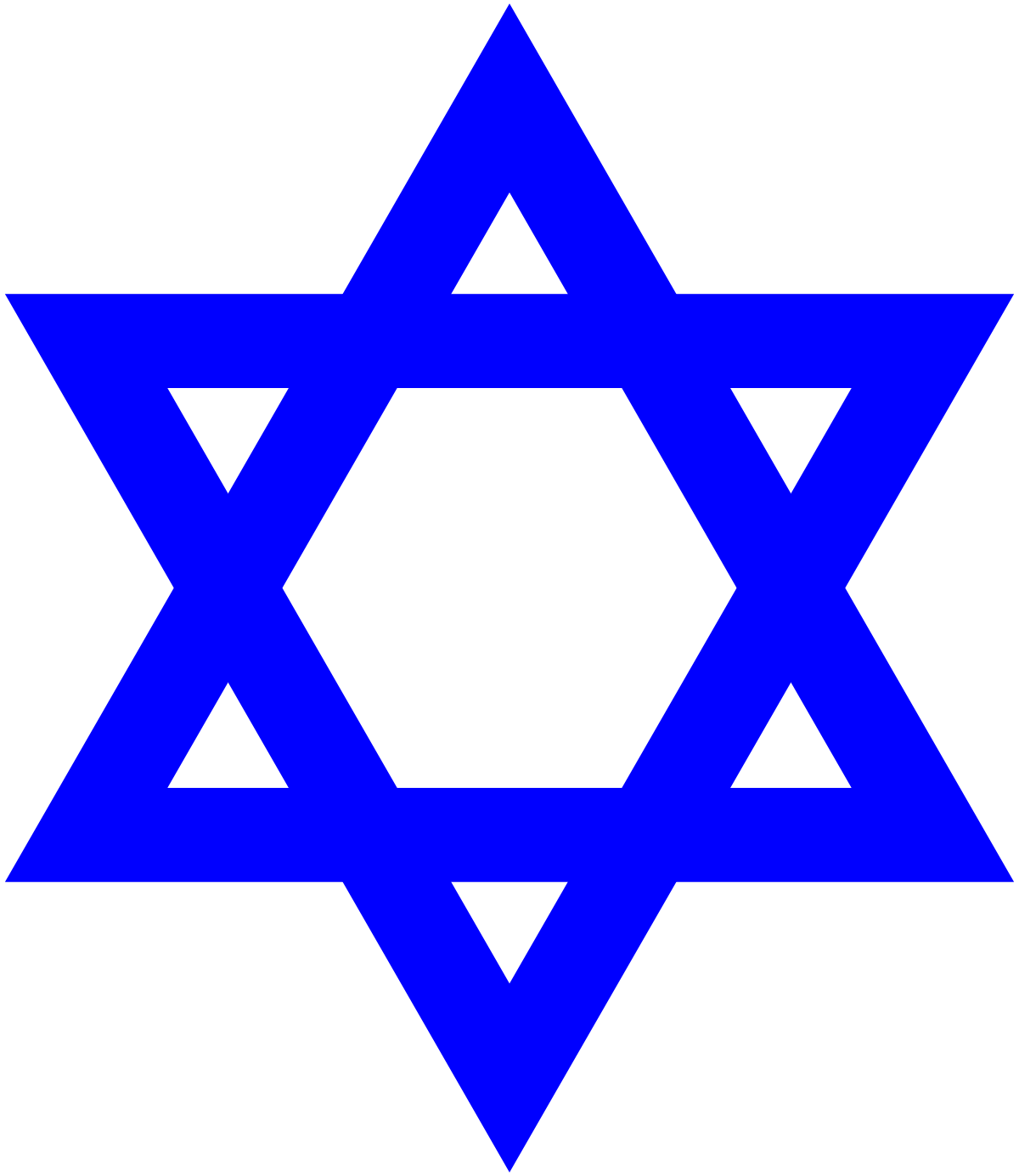 Detail Transparent Jewish Star Nomer 13