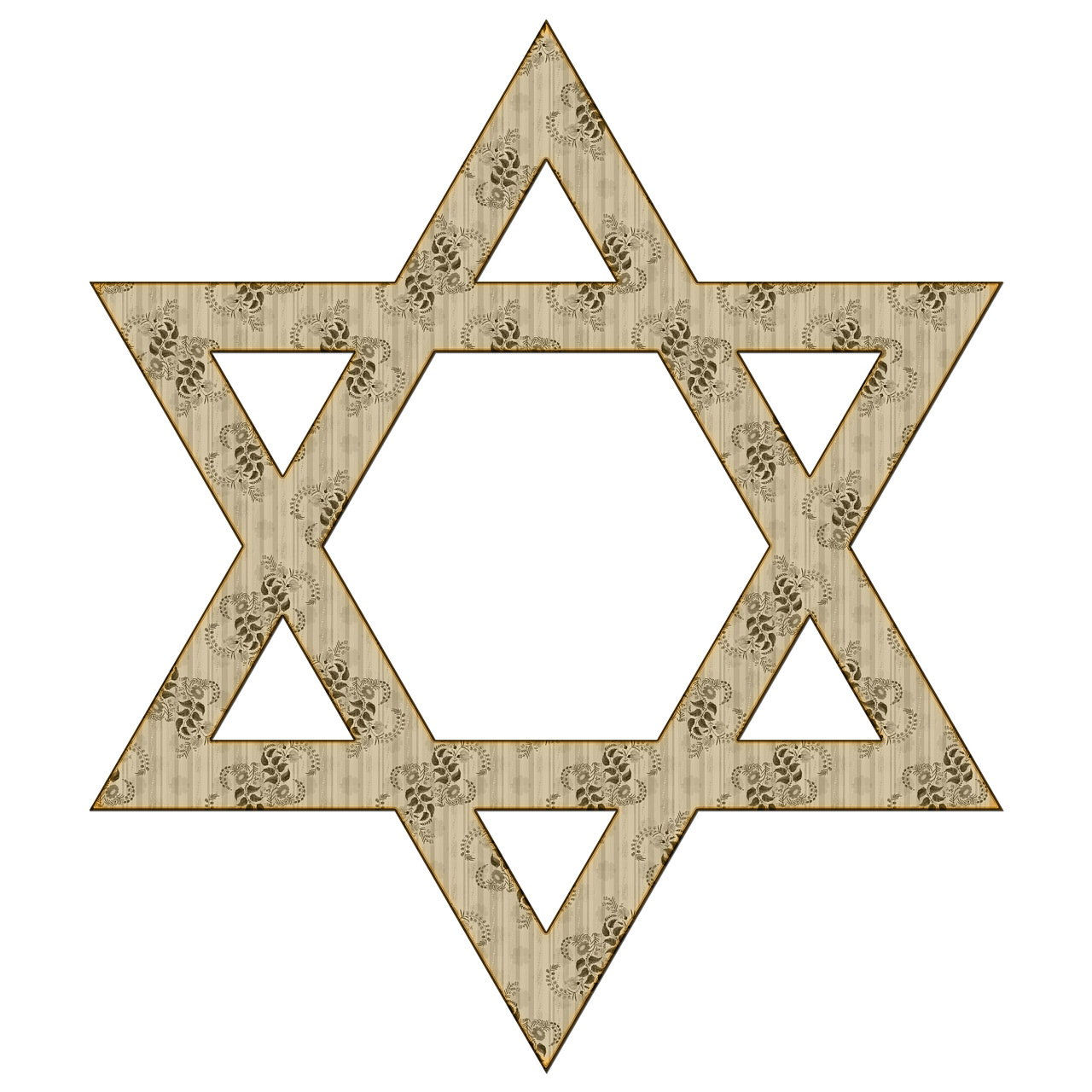Detail Transparent Jewish Star Nomer 32