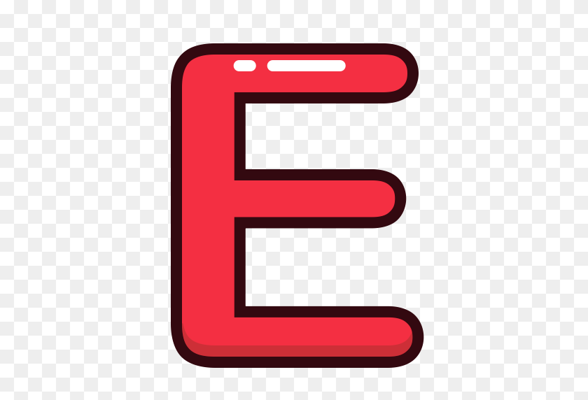 Detail Transparent Letter E Nomer 13