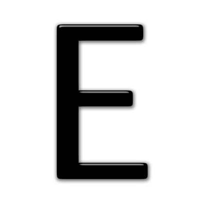 Detail Transparent Letter E Nomer 16