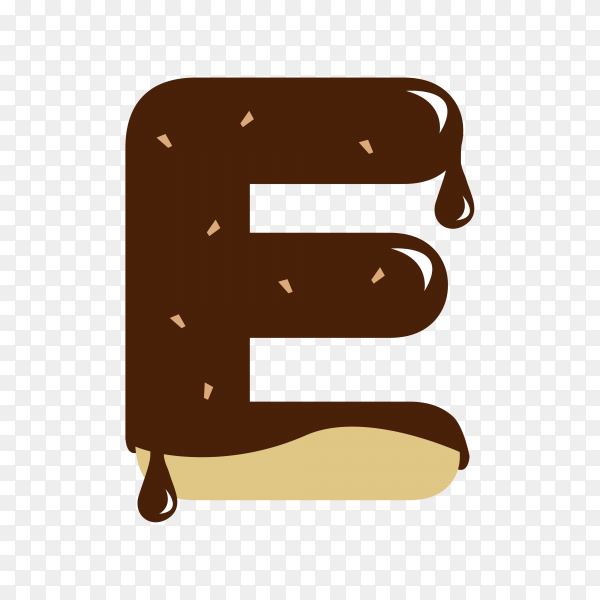 Detail Transparent Letter E Nomer 42