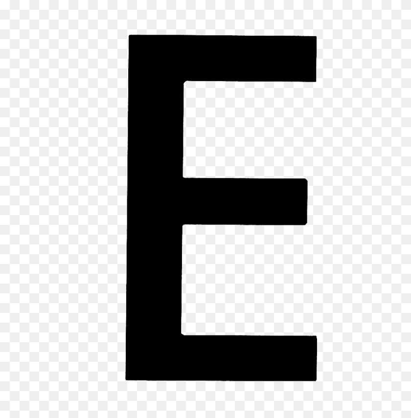Detail Transparent Letter E Nomer 8