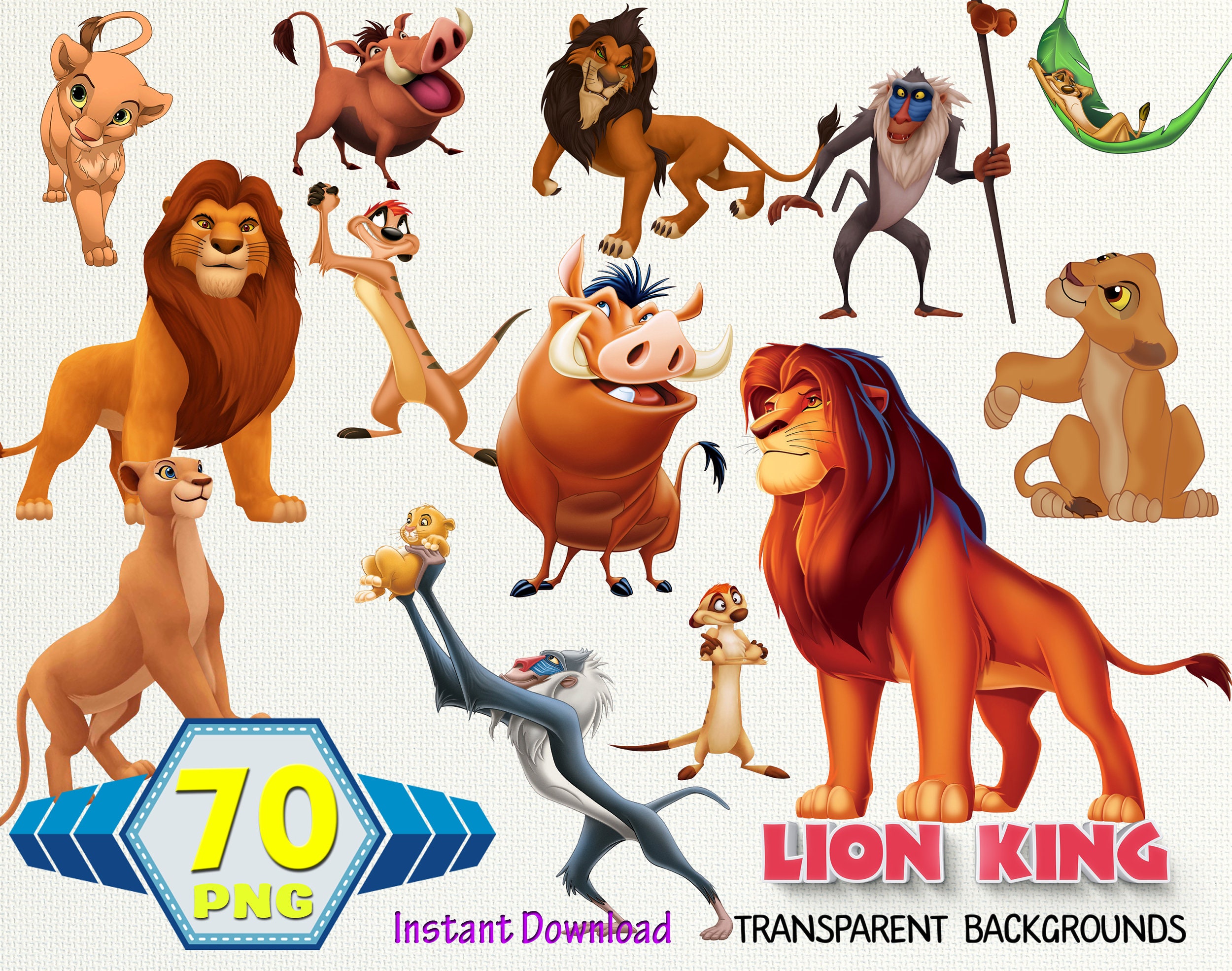 Detail Transparent Lion King Characters Nomer 38