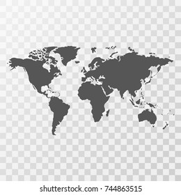 Detail Transparent Map Of The World Nomer 2