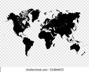 Detail Transparent Map Of The World Nomer 15
