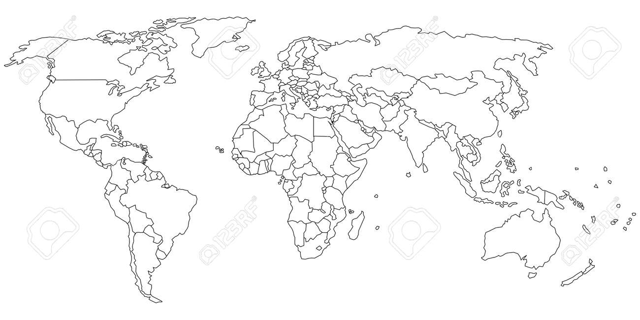 Detail Transparent Map Of The World Nomer 50
