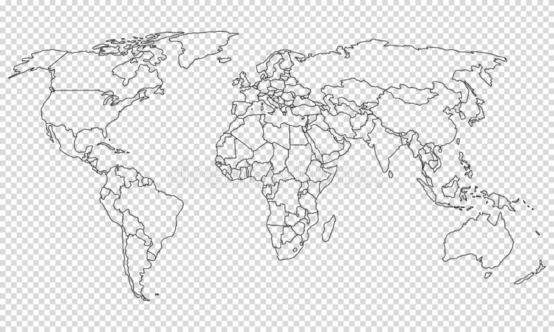 Detail Transparent Map Of The World Nomer 53