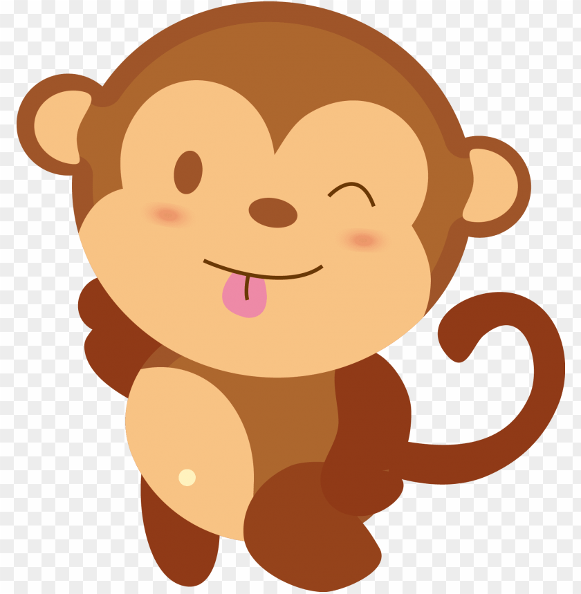 Detail Transparent Monkey Clipart Nomer 38