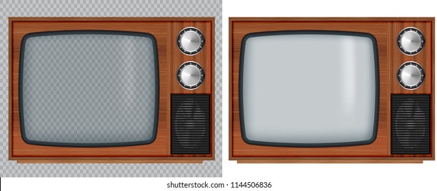 Detail Transparent Old Tv Nomer 34