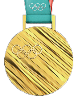 Detail Transparent Olympic Gold Medal Nomer 8