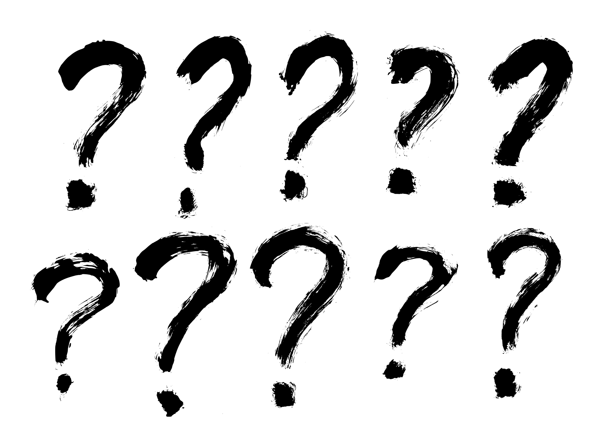 Detail Transparent Question Marks Nomer 21