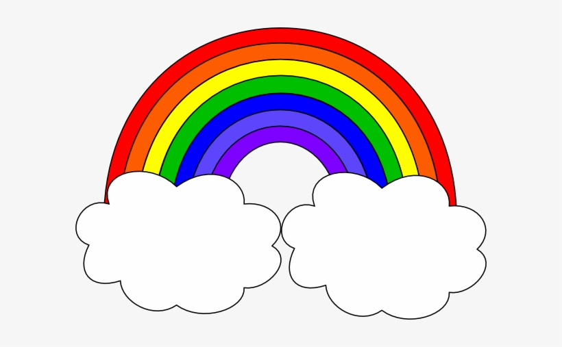 Detail Transparent Rainbow Clipart Nomer 15