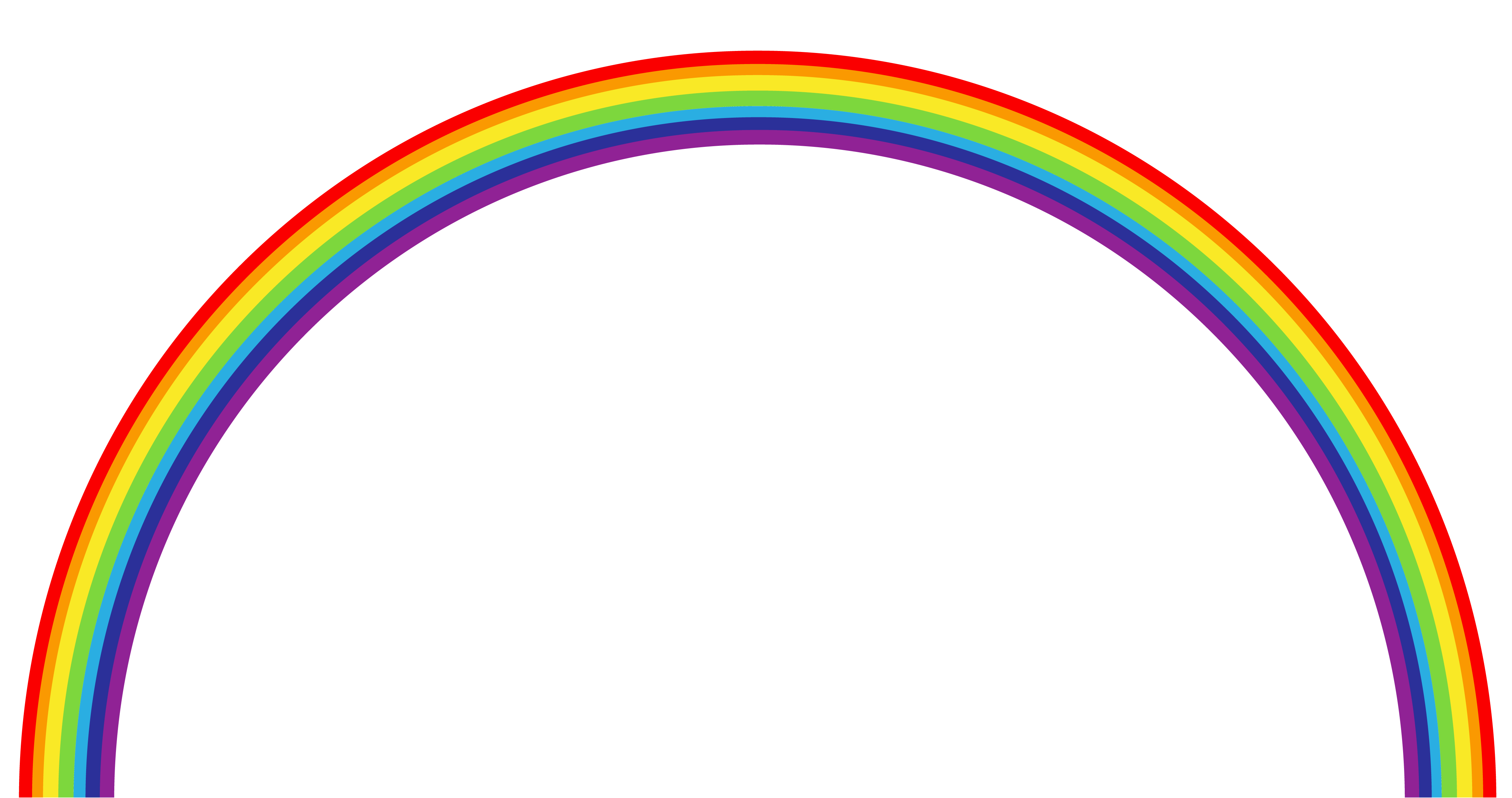 Detail Transparent Rainbow Clipart Nomer 17
