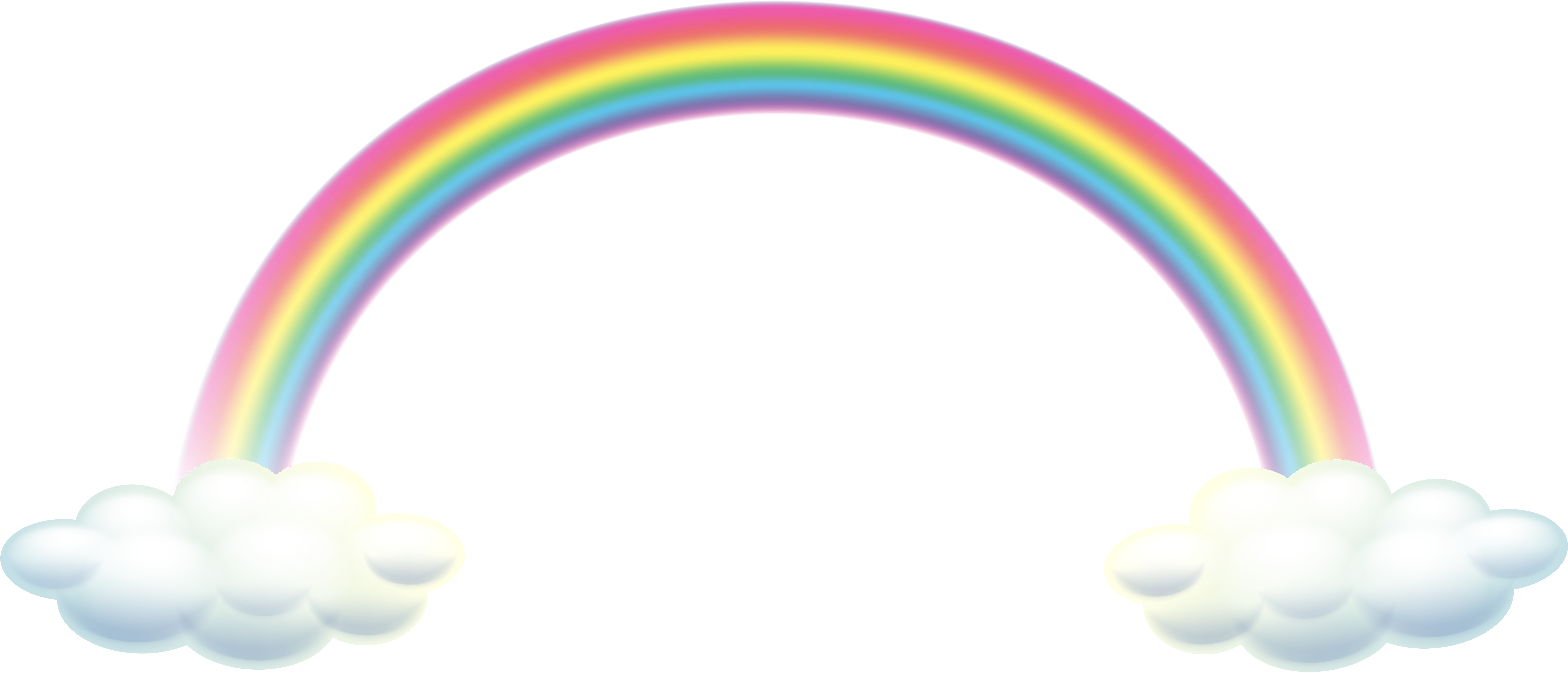 Detail Transparent Rainbow Clipart Nomer 26