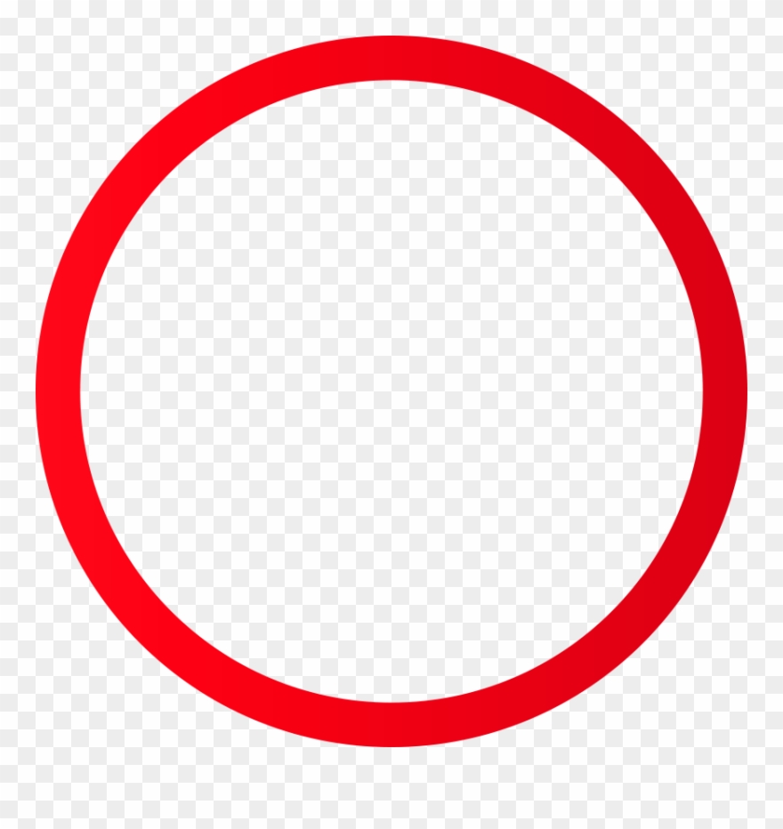 Detail Transparent Red Circle Nomer 15