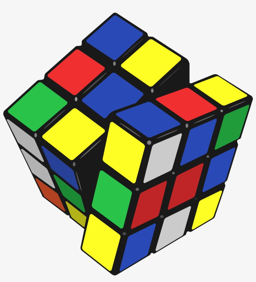 Detail Transparent Rubiks Cube Nomer 15