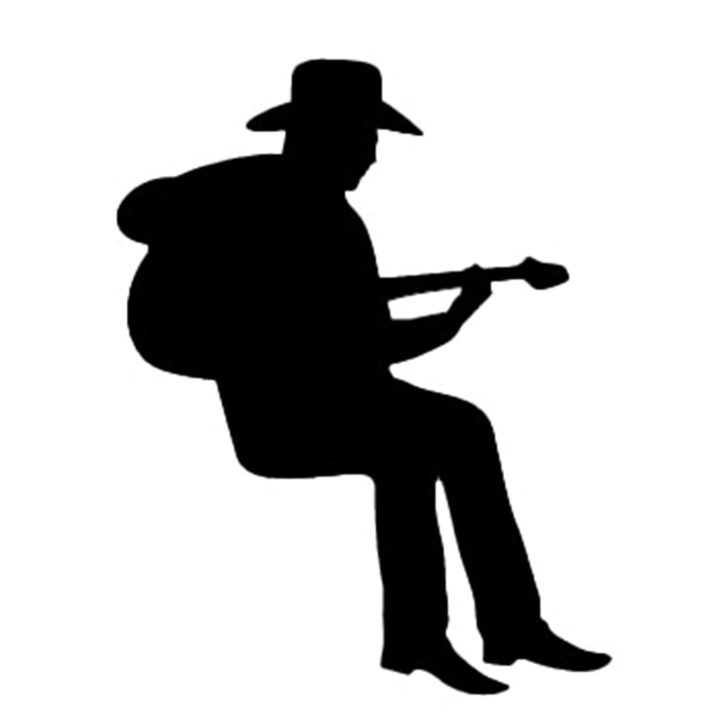 Detail Cowboy Mit Gitarre Nomer 4