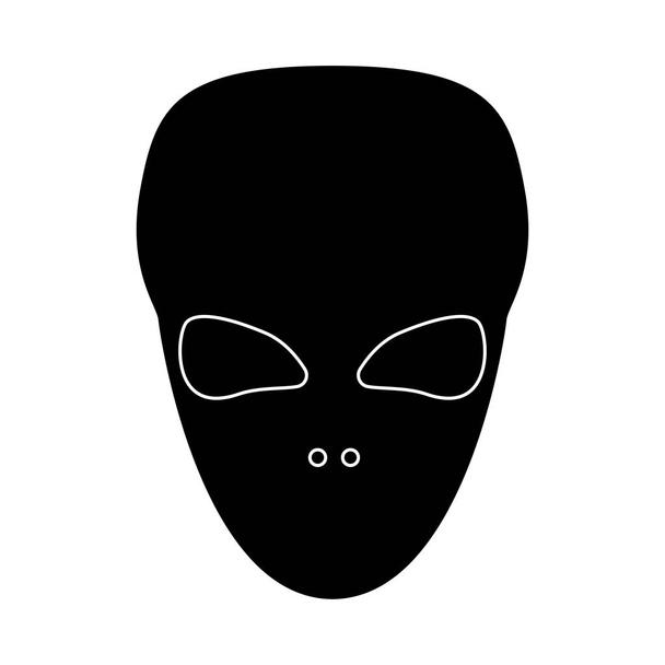 Detail Schwarzer Alien Nomer 12