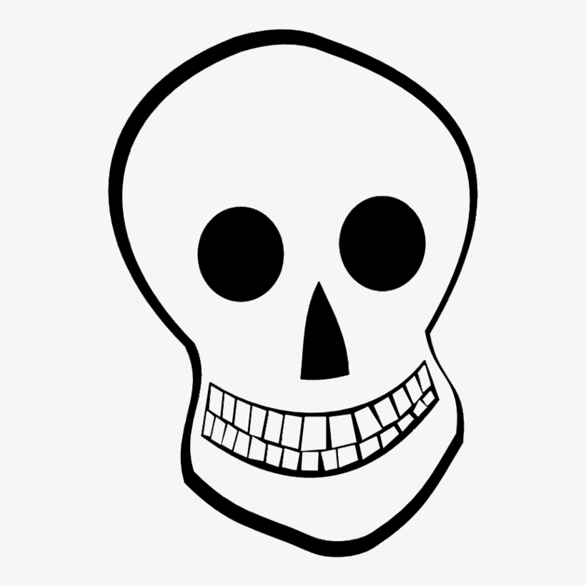 Detail Transparent Skeleton Head Nomer 11