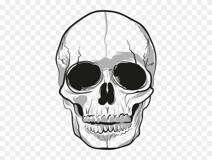 Detail Transparent Skeleton Head Nomer 7
