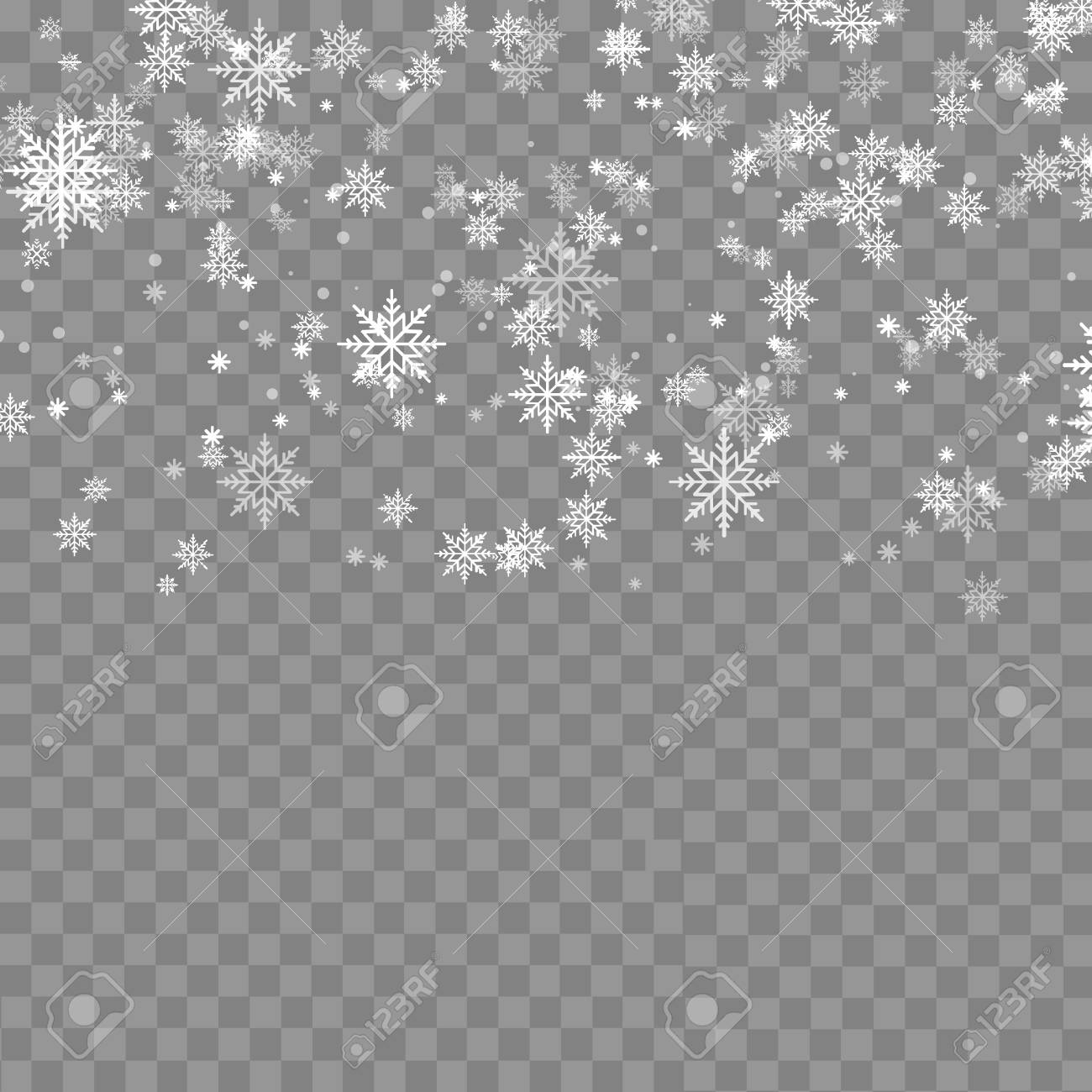 Detail Transparent Snow Flakes Nomer 22