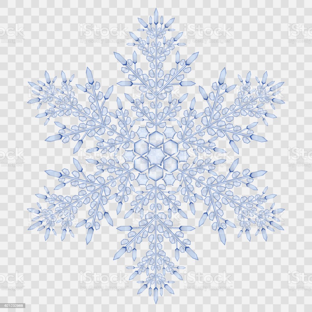 Detail Transparent Snowflake Nomer 8