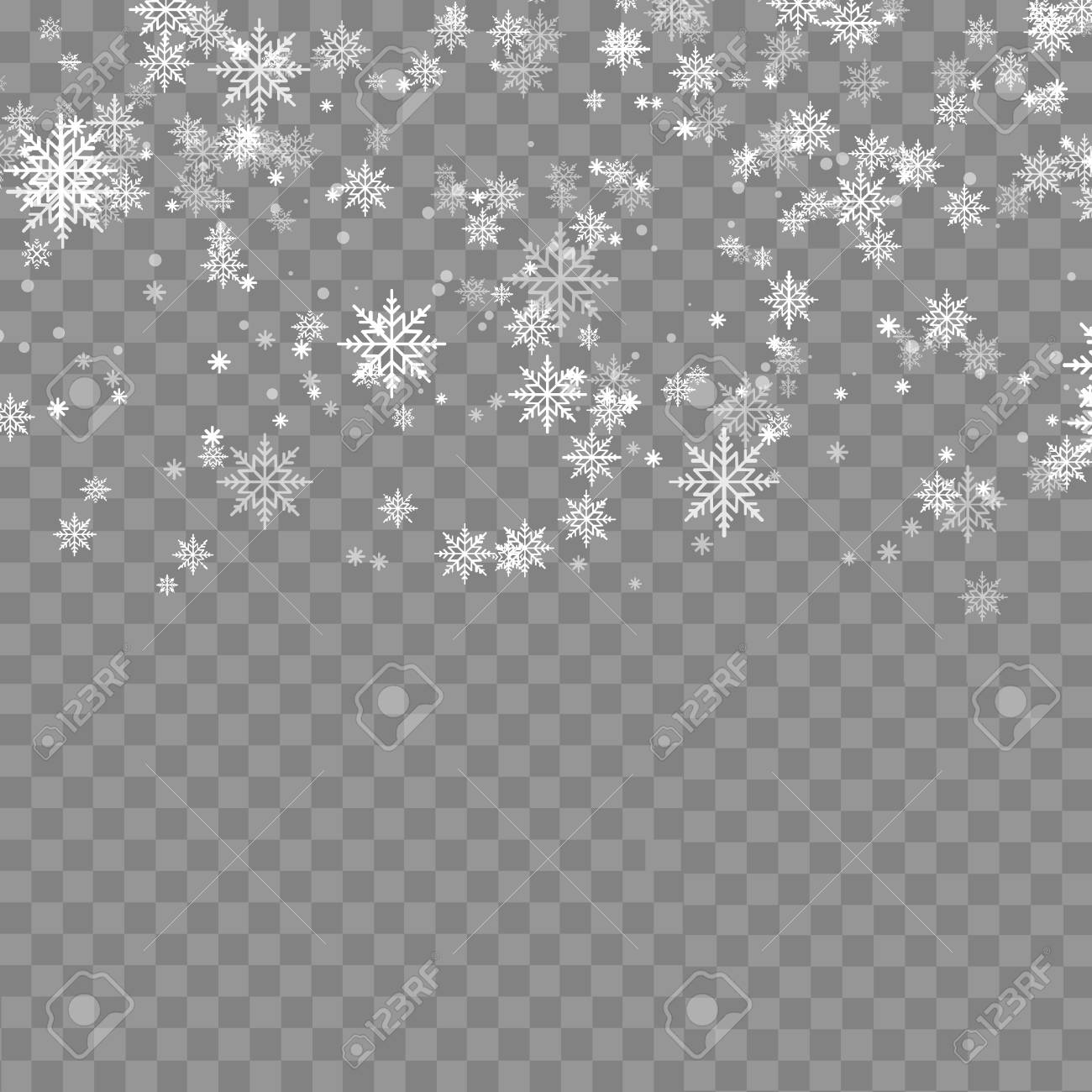 Detail Transparent Snowflake Background Nomer 7