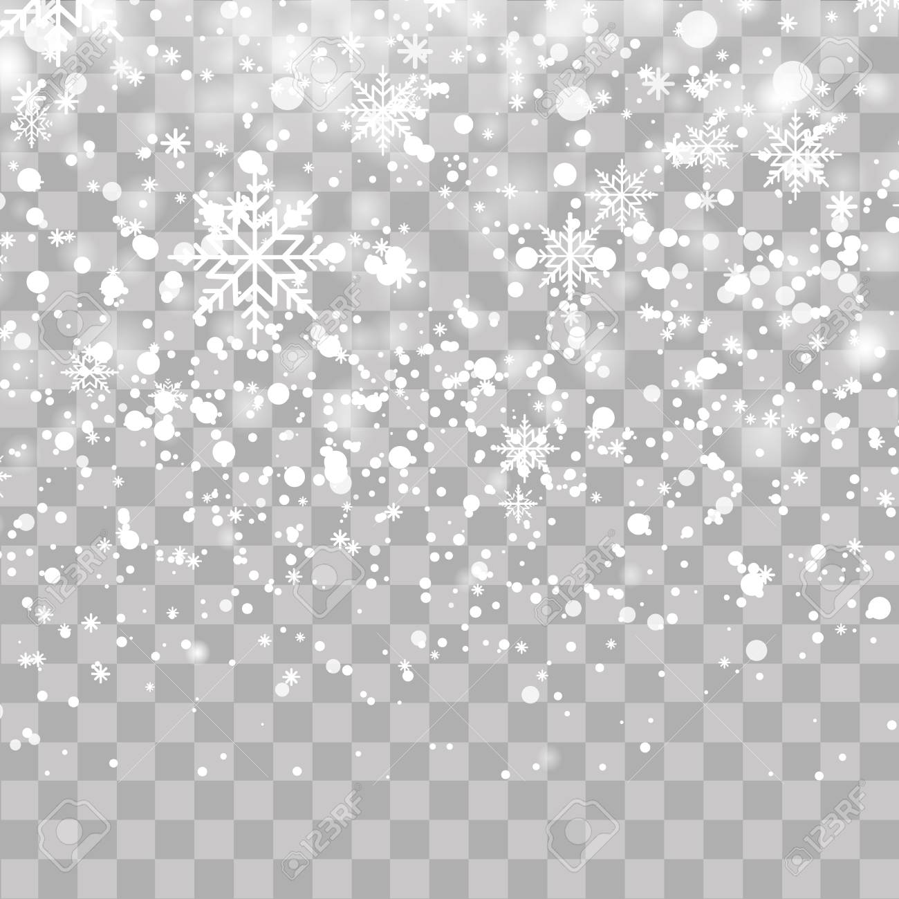 Detail Transparent Snowflakes Nomer 26