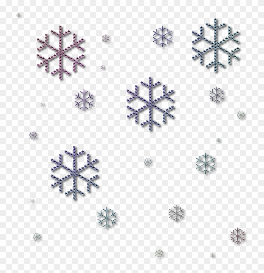 Detail Transparent Snowflakes Nomer 27