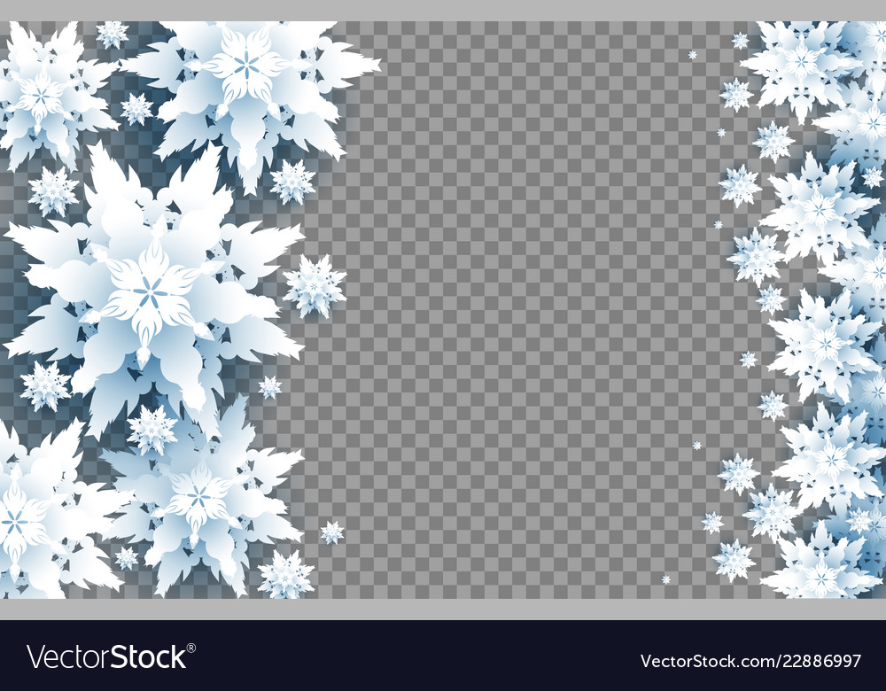 Detail Transparent Snowflakes Nomer 32