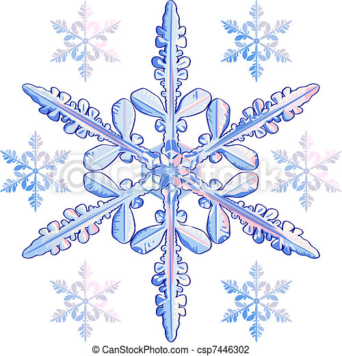 Detail Transparent Snowflakes Nomer 36