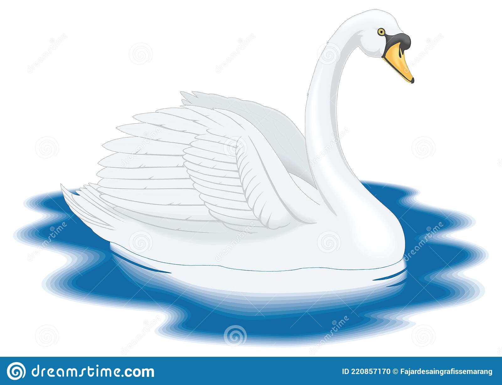 Detail Transparent Swan Nomer 45