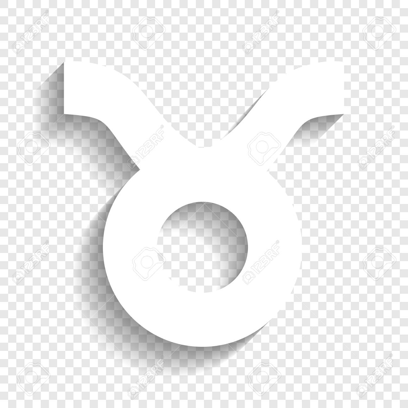 Detail Transparent Taurus Symbol Nomer 3