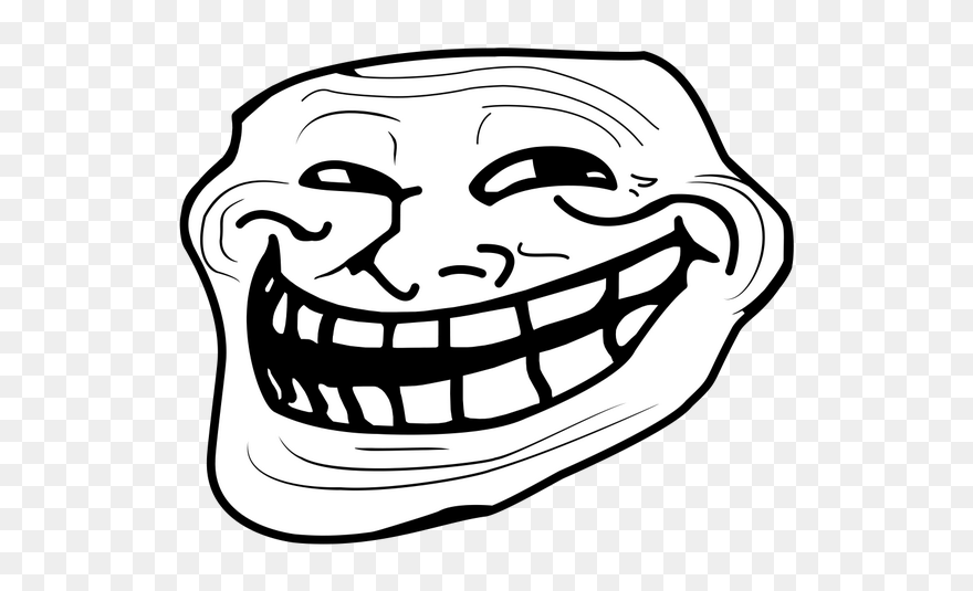 Detail Transparent Troll Face Nomer 10