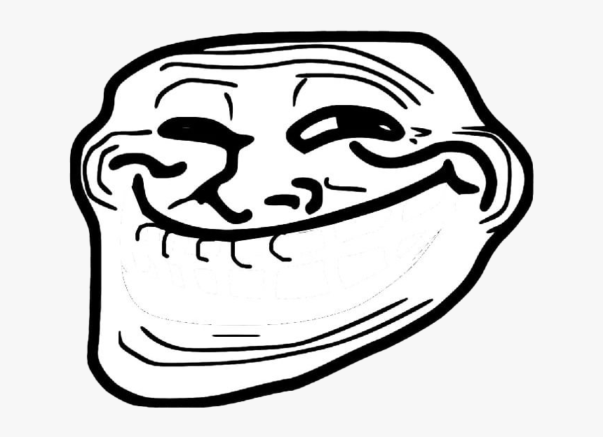 Detail Transparent Troll Face Nomer 32